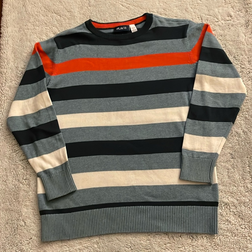 Childrens Place striped sweater  SZ 10/12  EUC